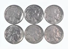 1930-1937 XF/AU Better Condition: Great Detail in Buffalo Horn 6 Coin Lot *857