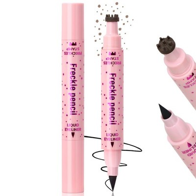 Noerrors Freckle Stamp with Eyeliner 1 Count (Pack of 1), Light Brown&Black 