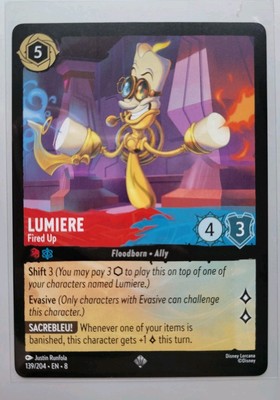Disney Lorcana TCG - Reign Of Jafar: Lumiere (139/204) - Super Rare - Near Mint 