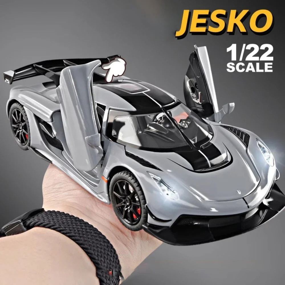 Modèle réduit de voiture de sport Jesko, décoration design pour bureau moderne