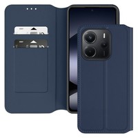Avizar, Classic Edition Kunstlederetui FüR Xiaomi Redmi Note 14 4G, Nachtblau