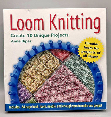 Anne Bipes Loom Knitting Kit   Circular Loom, Needle, Yarn & Instruction Book