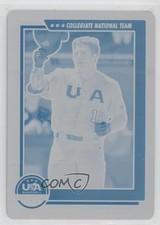 2022 Panini USA Baseball Stars & Stripes Printing Plate Cyan 1/1 Jacob Berry f3p