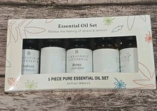 Measurable Difference Set of 5 Essential Body Oils 14.8 ml. X 5, NIB (196)