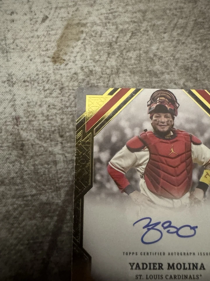 2025 Tiers Top One Yadier Molina On Card Auto 13/25 - Image 3 of 4