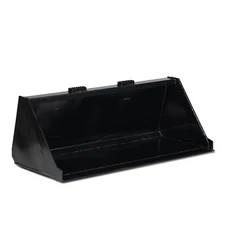 Titan Attachments 60" Skid Steer Dirt Bucket, 3/16" Thick Structural Steel
