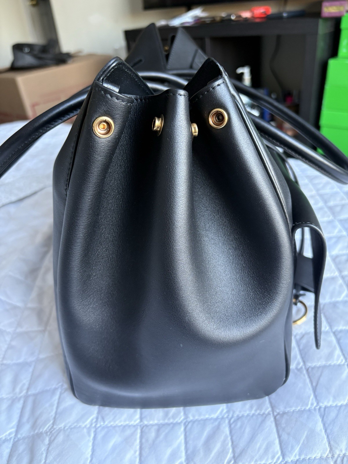 BALENCIAGA Women's Bel Air Medium Calfskin Leather Tote thumbnail 13