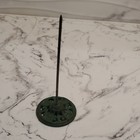 Vintage Green Metal Desktop Note/Receipt Spike Holder with Round Base — photo 5