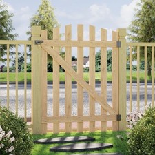 Garden Wooden Gate Pedestrian Side Gate Wood Yard Porch Fittings Latch
