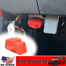 Red OBD Port Lock Anti Theft Protector Waterproof OBD Interface Cover Functional
