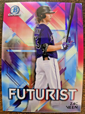 2021 Bowman Chrome Futurist Zac Veen #FUT-ZV Rookie Card Rockies RC