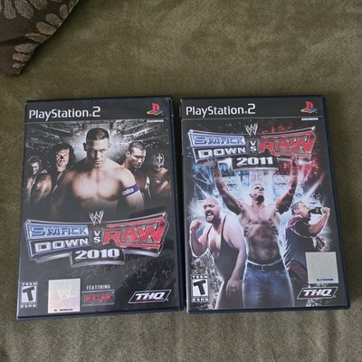 WWE SmackDown vs Raw 2011 And 2010 CIB PS2 PlayStation 2 -Good Condition