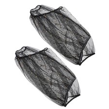 2pcs Bird Cage Dust Guard, Washable Nylon Mesh Netting Cover, Birdcage Veil