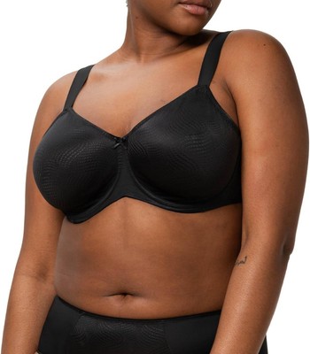 Triumph Woman s Essential Minimizer Bra 10166830 Wired Unpadded Black 34DD