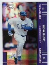 2005 Playoff Prestige Milton Bradley Xtra Bases Purple #139 #/100 Dodgers