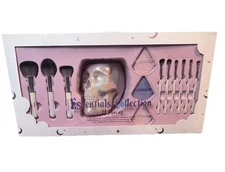 Essential Collection 13 Piece Makeup Brush Set With Skull Holder Viral Makeup 