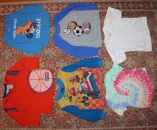 Lot Of 13 Pieces Boys 4T Clothes Bundle Shirts Pants Sleepwear Gerber Bodysuits