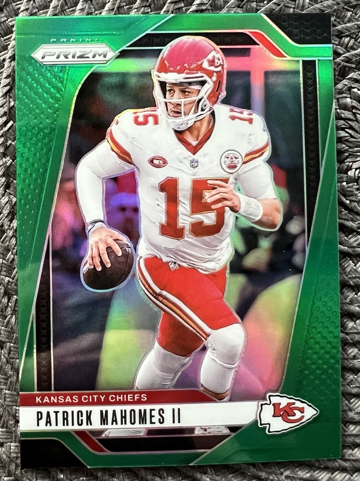 2024 Panini Prizm - Patrick Mahomes II #138 Green Prizm KC Chiefs