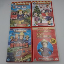 Fireman Sam DVD bundle 4 X DVDs Job Lot Kids Cartoons 2004/2005 