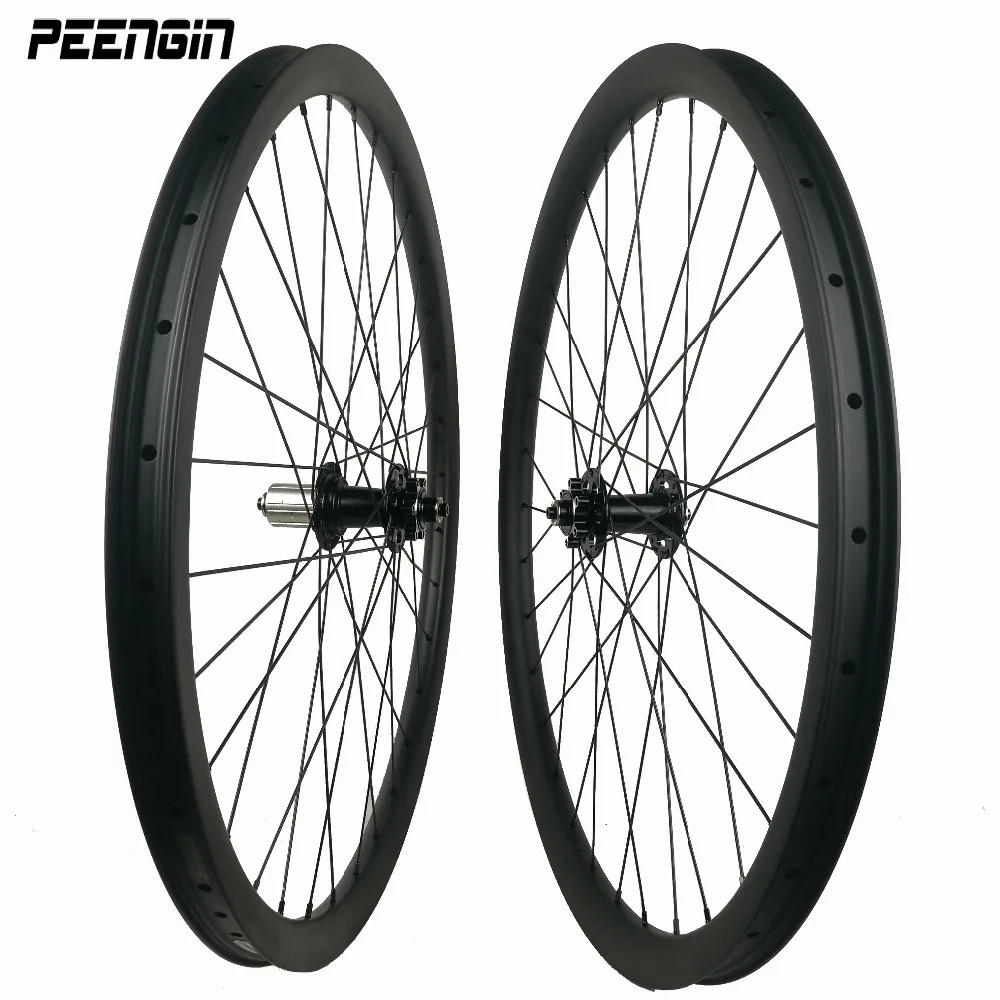 27.5er Carbon XC MTB Wheelset 29er 33x30mm Asymmetric Racing/Trainning Wheels