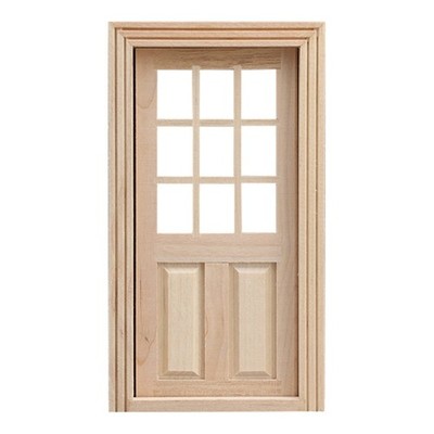 1/12 Miniature Door Model Figure Antique Doll House Furniture Unpainted Props
