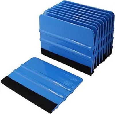 10 Pcs 4 Inch Felt Edge Squeegee, Vinyl Scraper Decal Applicator Tool for Window