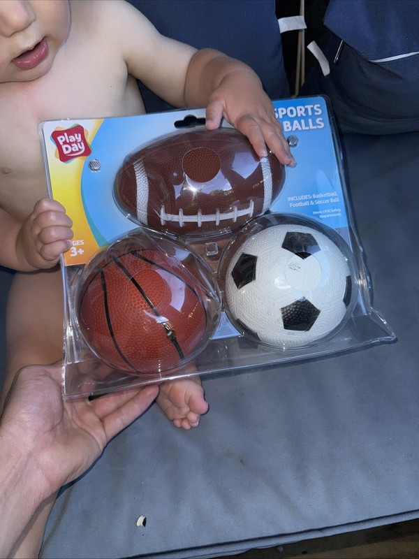 Play Day Mini Sports Balls, 3 Piece