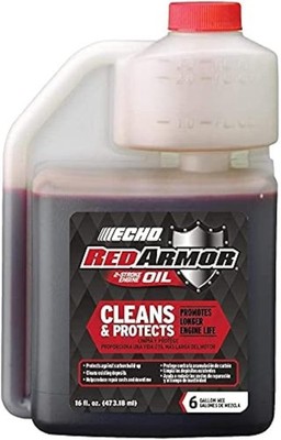 Echo Red Armor 2-Stroke Engine Oil 50:1 16 oz Bottle, 12 Pack, 6550006
