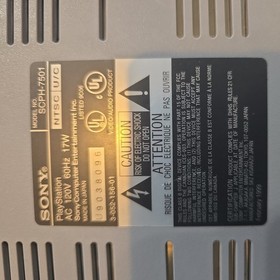 Sony PlayStation One Gray Console Only SCPH 7501