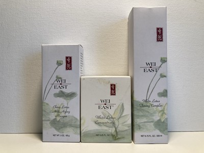 Wei East White China Lotus Set x3 Toning Complex Concentrate Masque Sealed