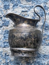 Georgian Sterling Silver Jug Hallmarked Sheffield 1800 Early Provincial Marks