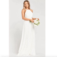 NWOT Show Me Your Mumu Amanda Maxi Dress in White/Ivory Small