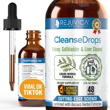 Cleanse Drops - Advanced Kidney & Gallbladder Support Supplement - Rejuvica