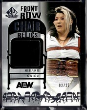 Hikaru Shida 2025 UD AEW SP Game Used Front Row Chair Relic Card #FR-HS