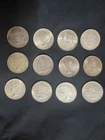 12  Morgan And Peace Dollars Lot