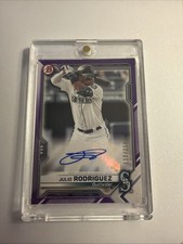 2021 Bowman - Prospect Autograph  Julio Rodriguez #PAPR-JR Purple Border /250