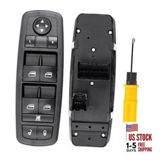 Master Power Window Switch, Driver Side 3  0 Pins, Replacement for 4602535AC