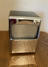 Vintage Tidynap Black Chrome Mid Century Retro Diner Napkin Holder Dispenser NIB