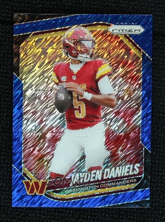 2025 Panini Prizm Blue Shimmer Prizm 29/35 Jayden Daniels #278 10ps