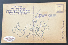 Jackie Gleason ~ Signed Autographed Chinese Restaurant Postcard ~ JSA LOA