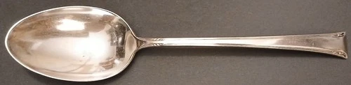 International Sterling 8.5" serving spoon, Serenity, no monogram, very nice!