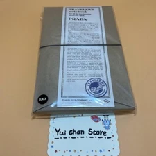 Prada × Traveler's Company Limited Note Book Leather Cover Regular Size Black