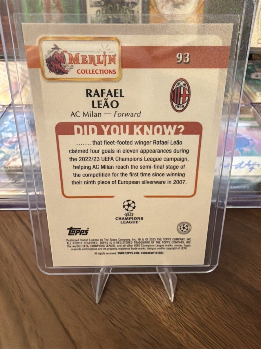 2024-25 Topps Merlin - Rafael Leao - #/25 Orange - AC Milan