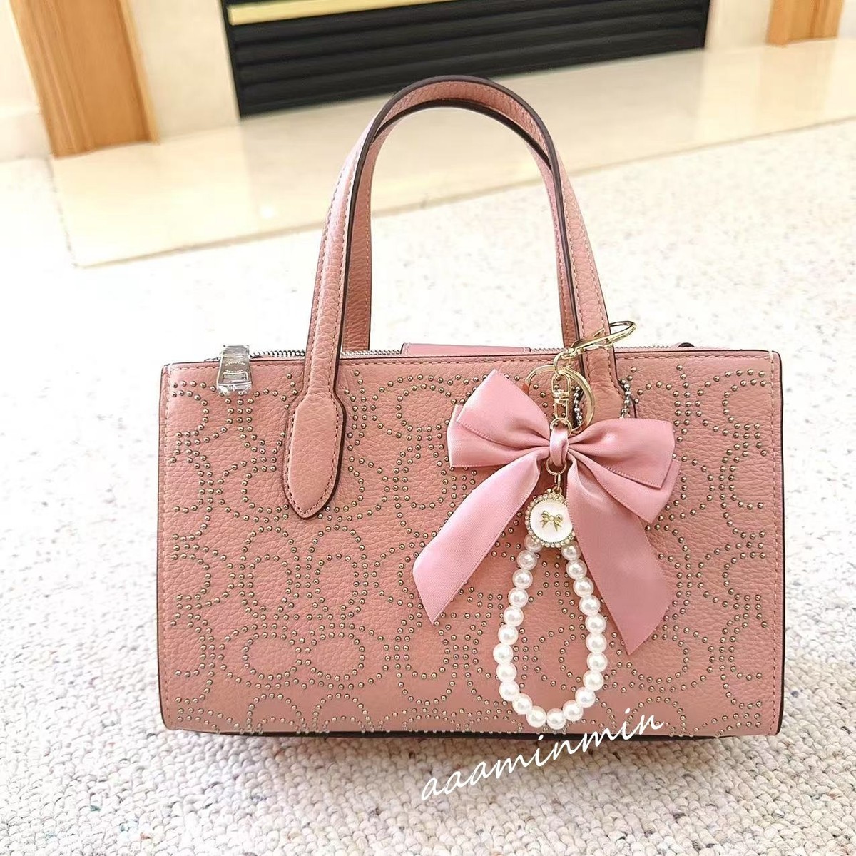 NWT Coach Nina Small Tote Bag With Signature Rivets CX266 | eBay