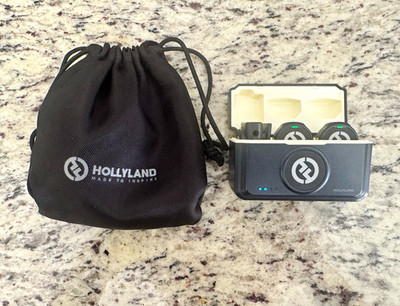 Hollyland Lark M2 Wireless Lavalier Mic Noise Cancellation iPhone Case Black