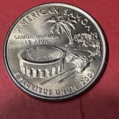 2009 D American Samoa US Territories Quarter   Buy 10 Get 35% off   #260801
