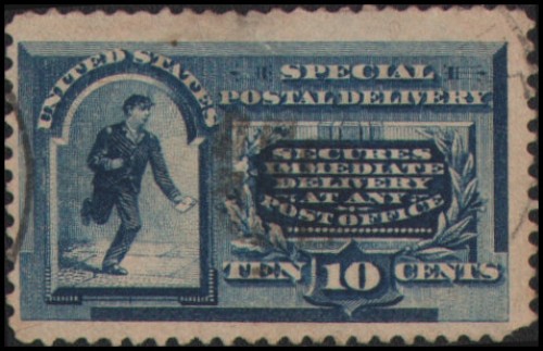 US #E2 Used 10c Special Delivery