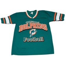 Vintage Miami Dolphins Jersey Boy’s Medium 10-12 VTG 90s Football MADE IN USA