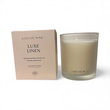 Aquiesse Luxe Linen Fine Scented Candle – 9 oz – Boxed –New