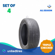Set Of 4 Used 21555r17 Hankook Kinergy Gt 94v - 5.5-7.532